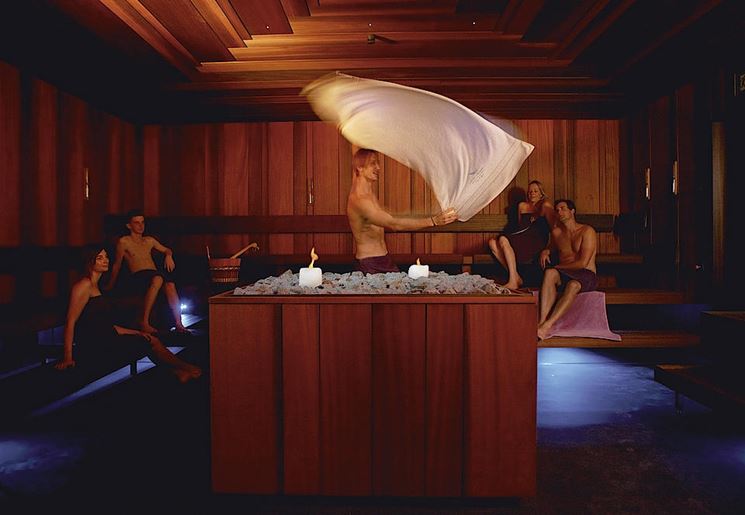 Il rituale dell'Aufguss in sauna