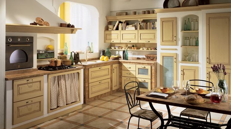 Cucina in finta muratura Scavolini Belvedere