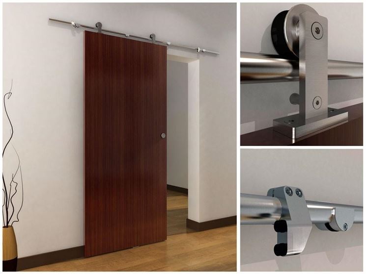 Costo porte porte interne prezzi porte interne Porta scorrevole esterna muro in vetro scuro