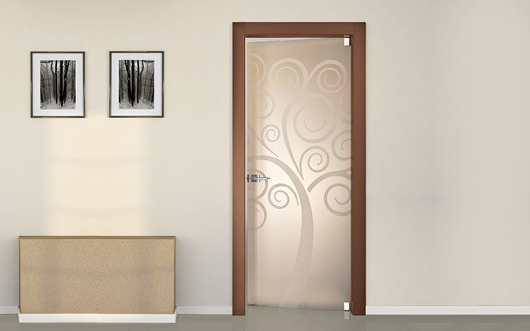 Design di una porta per interni.