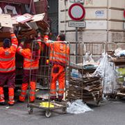 Raccolta rifiuti a Roma