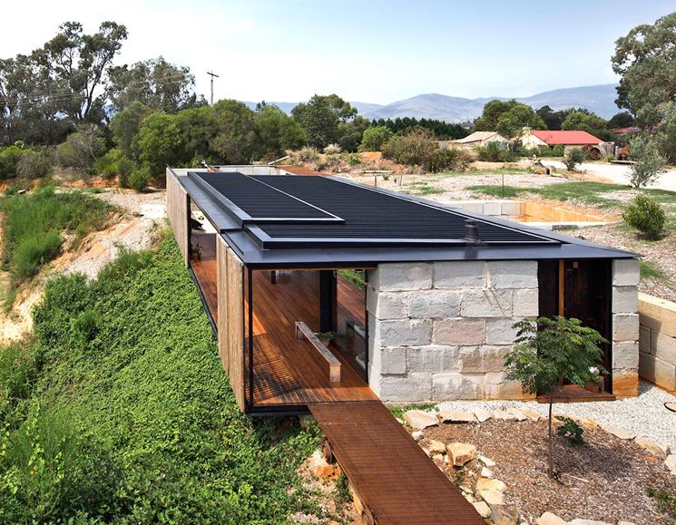 casa con riscaldamento ecologico