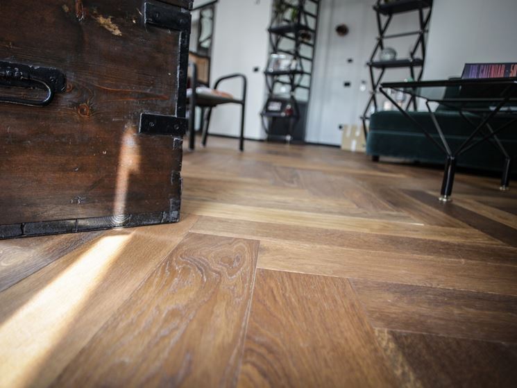 Esempio di parquet in rovere spazzolato