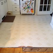 Pavimento linoleum in cucina