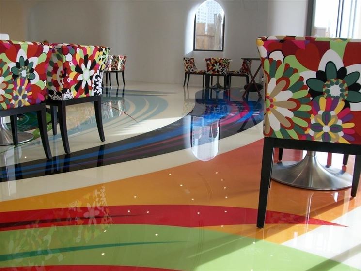 Pavimenti decorativi in resina pavimento da interno pavimenti ... Interni pavimento decorazione