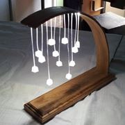 Lampade al led in legno