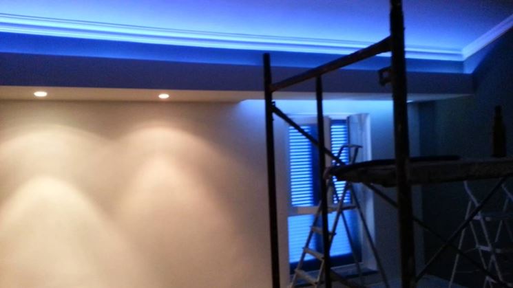 Faretti strisce led soffitto