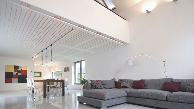 Sistema di riscaldamento a soffitto