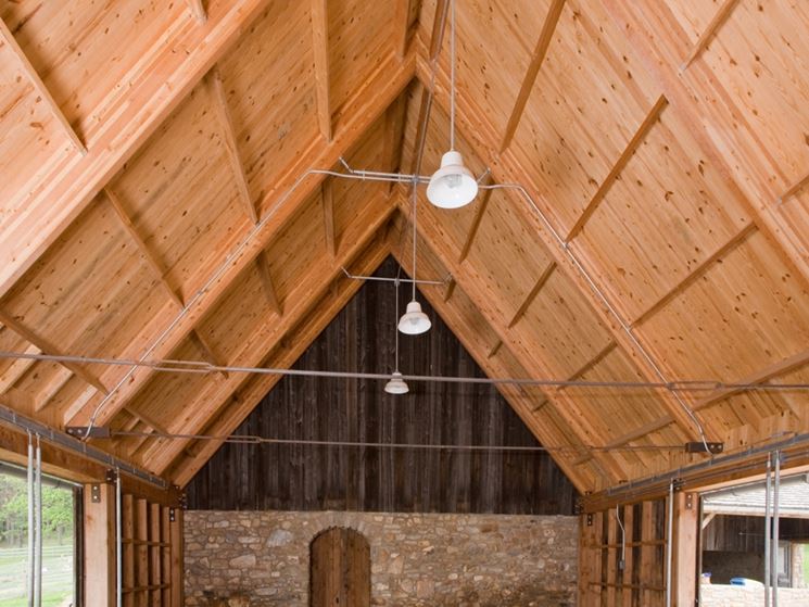 tetto in legno lamellare