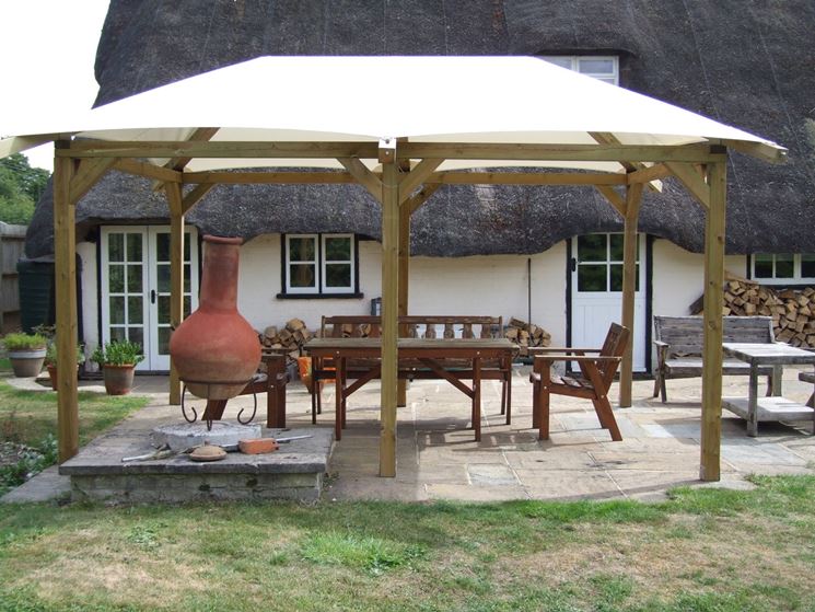 Copertura in pvc per gazebo