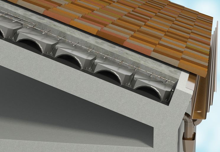 Rendering tetto ventilato