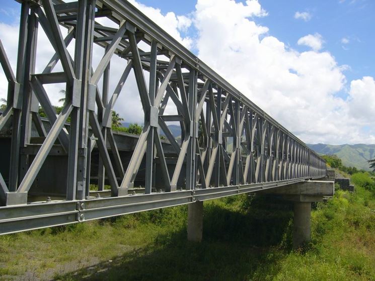 Ponte con travi in ferro